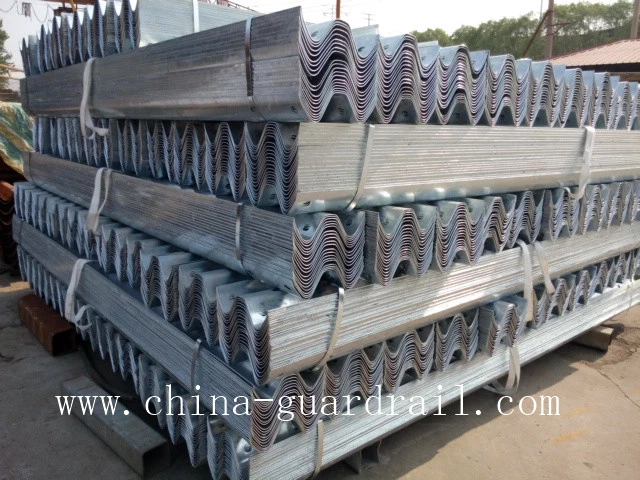 Traffic Barrier Galvanized W Beam Metal Highway Guardrail